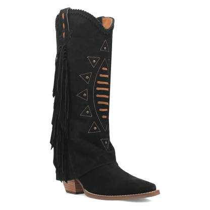 Sendero Dingo Spirit - Botas vaqueras de cuero de ante para mujer