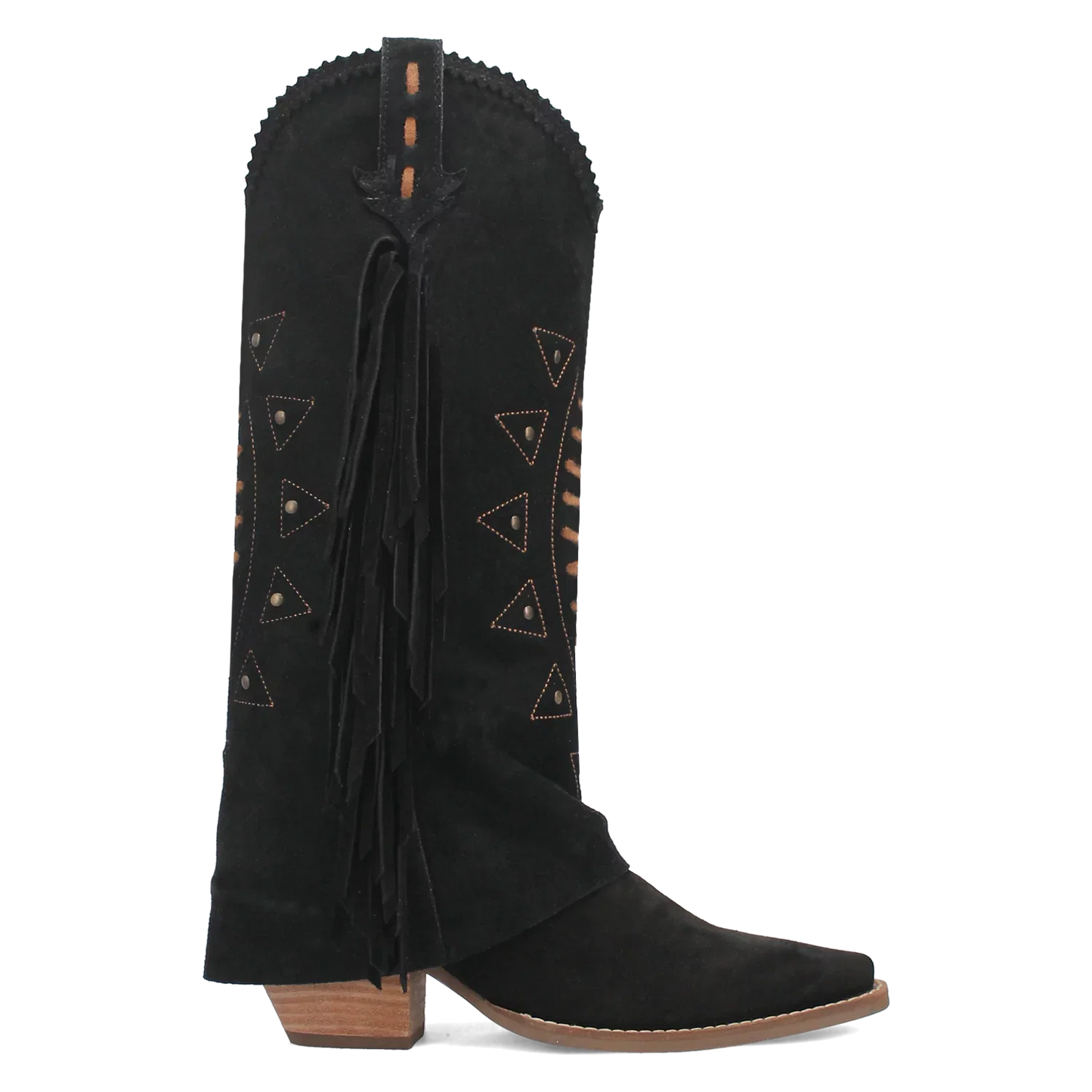 Sendero Dingo Spirit - Botas vaqueras de cuero de ante para mujer