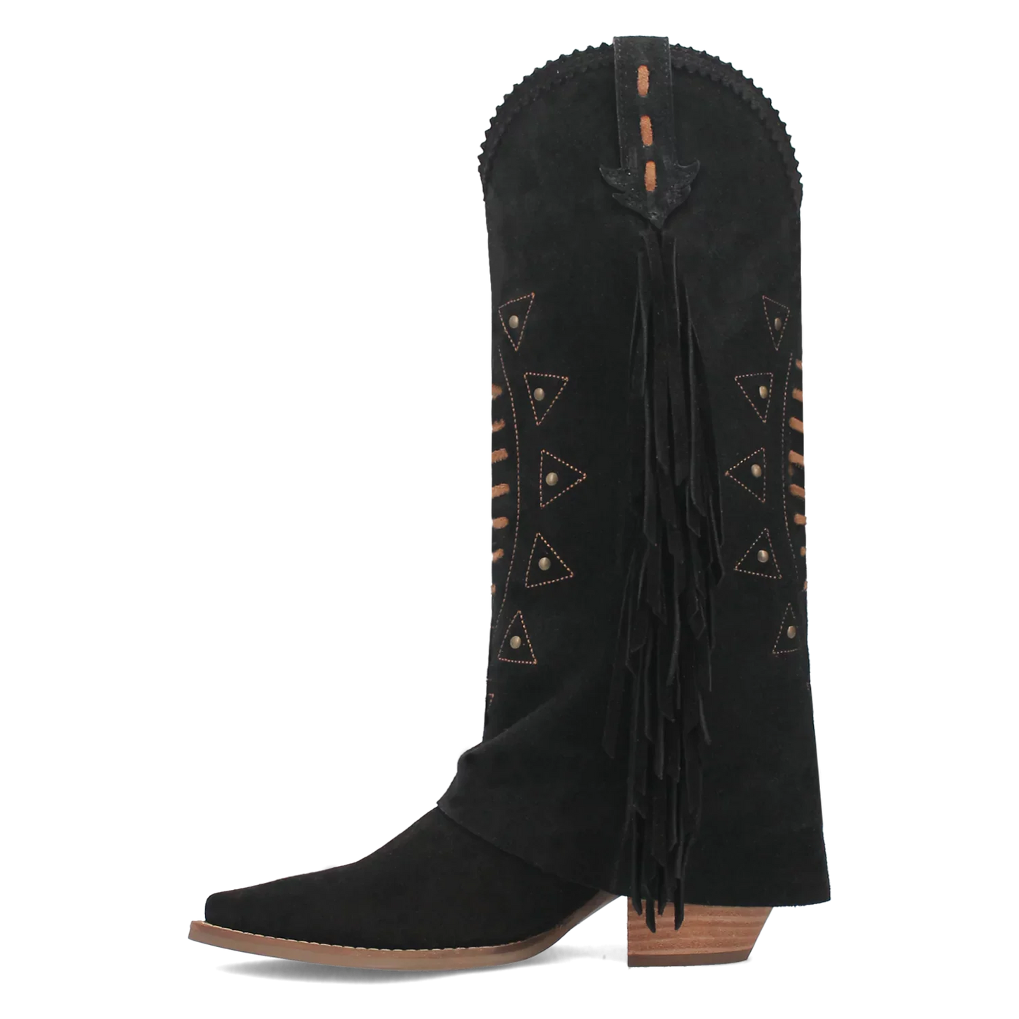 Sendero Dingo Spirit - Botas vaqueras de cuero de ante para mujer