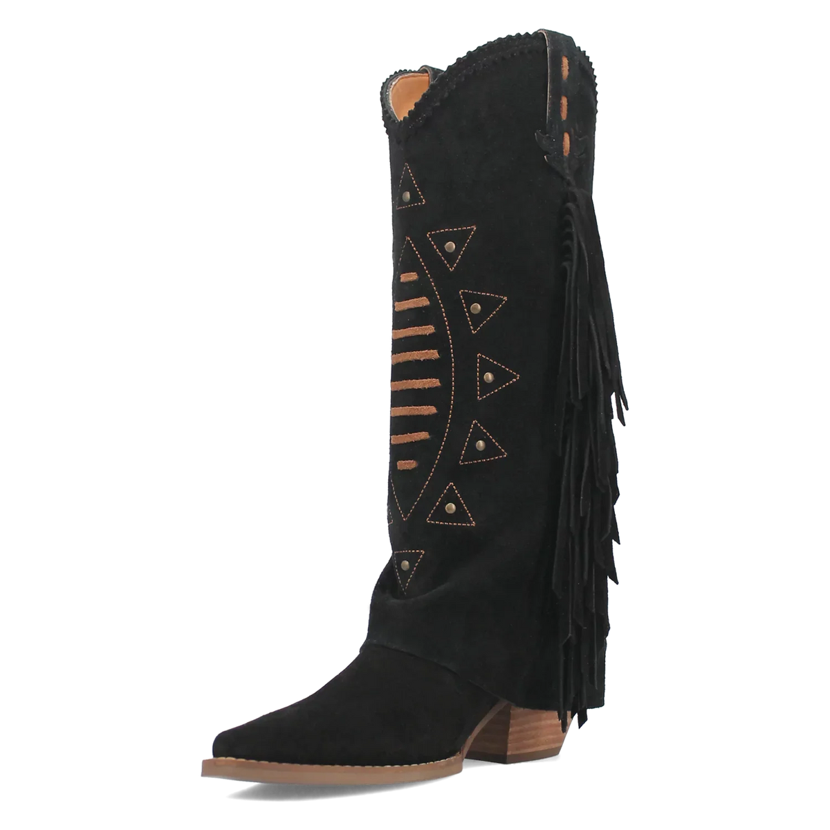 Sendero Dingo Spirit - Botas vaqueras de cuero de ante para mujer