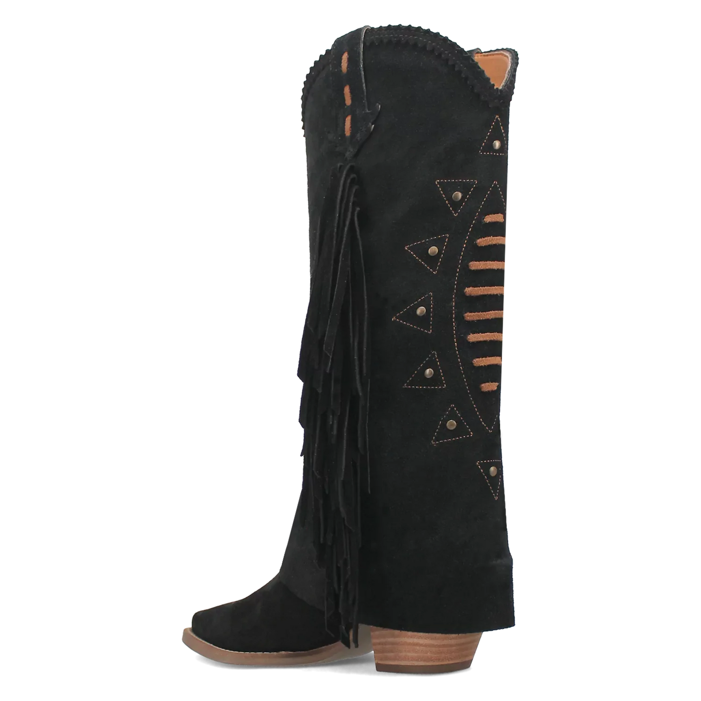 Sendero Dingo Spirit - Botas vaqueras de cuero de ante para mujer