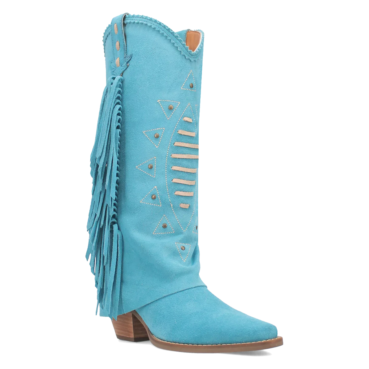 Sendero Dingo Spirit - Botas vaqueras de cuero de ante para mujer