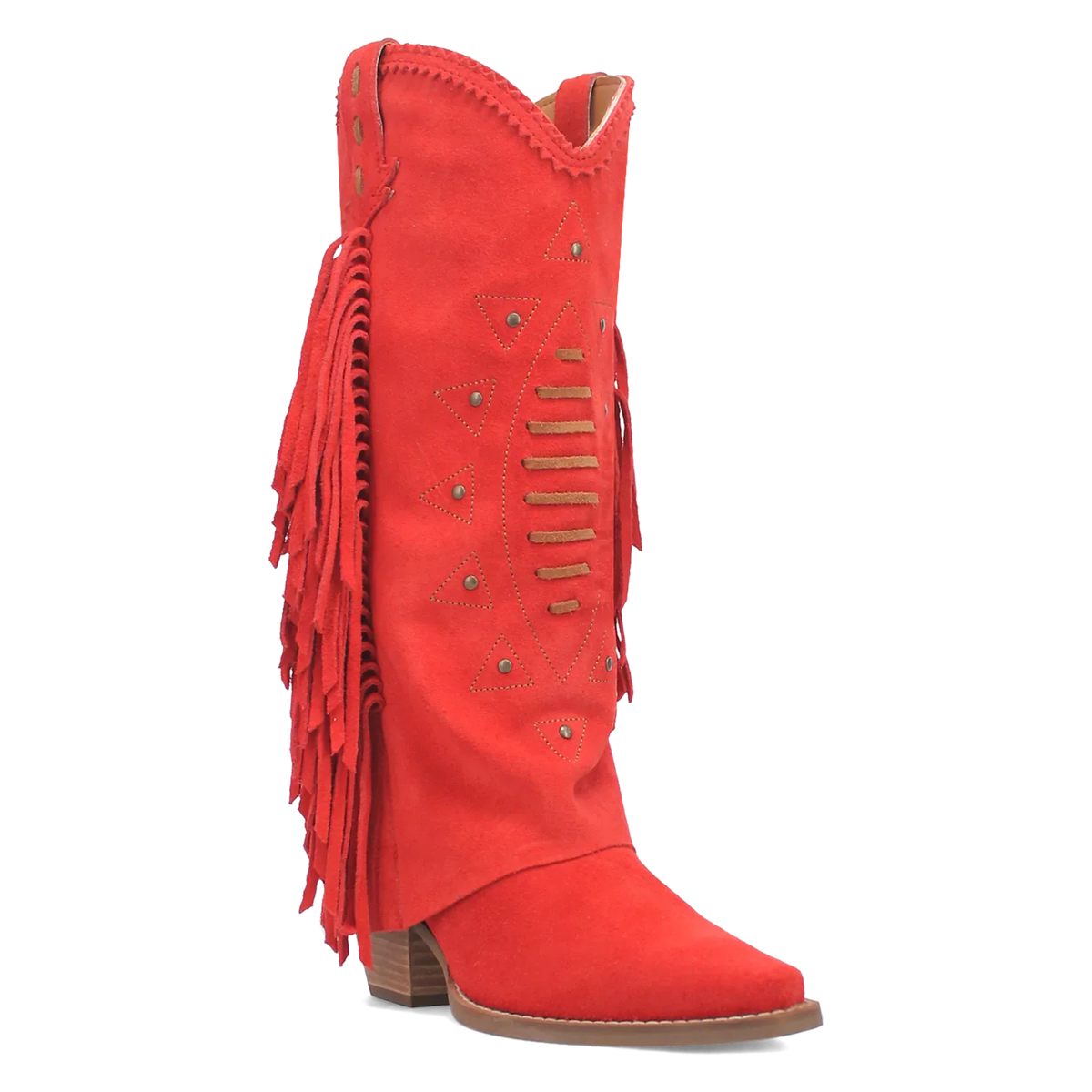 Sendero Dingo Spirit - Botas vaqueras de cuero de ante para mujer