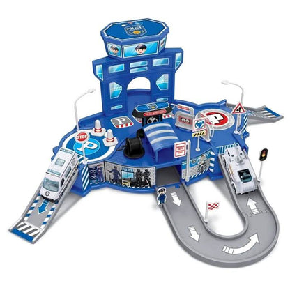 Playset de depósito de coches Diecast Cruisers 1:64