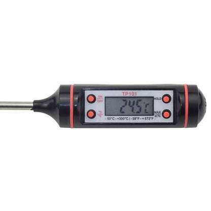 Termómetro digital para carne con pantalla LCD para barbacoas y hornos