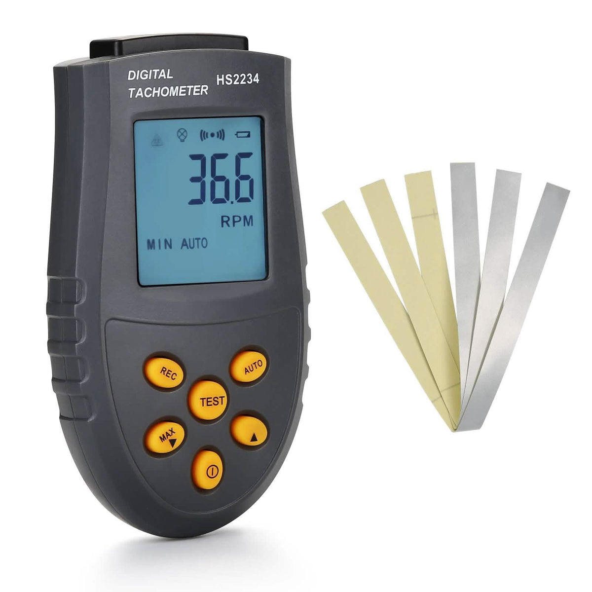 Tacómetro digital 2.5~99.999 RPM Precisión Tacómetro láser fotoeléctrico sin contacto