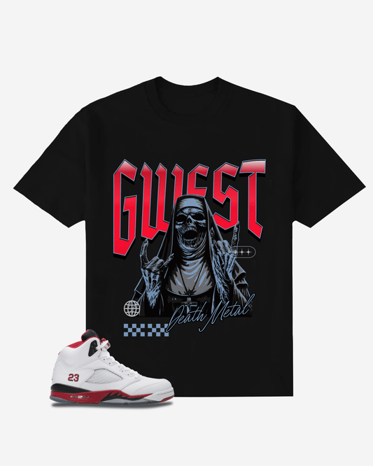 G West Divine Death Metal Oversized T-Shirt Mens