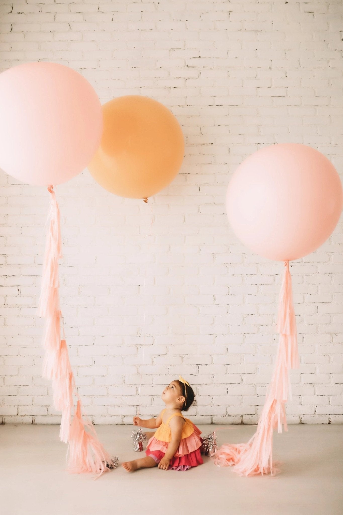 DIY Pink Tassel Tail Kit | Paper Fringe Garland & Balloon Decor