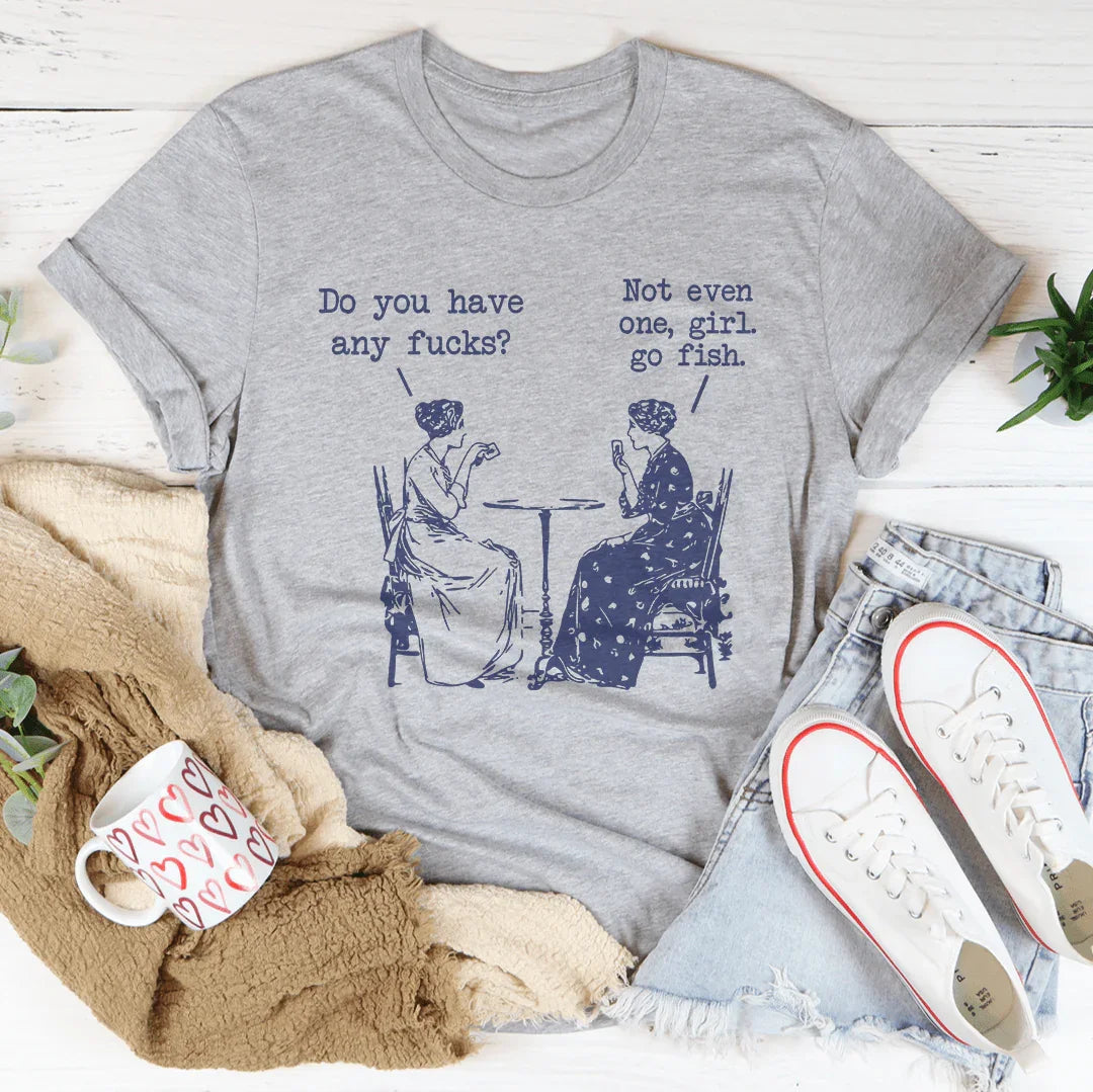 Sarcastic Game Pun Shirt – "Girl Go Fish" Graphic T-Shirt
