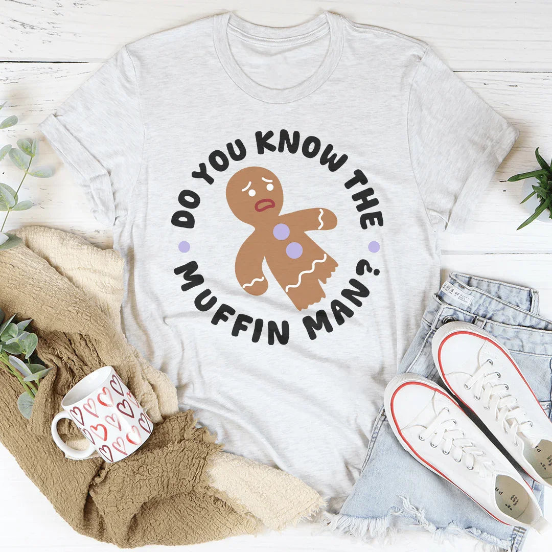 Shrek Movie Parody Top – "Do You Know The Muffin Man" Graphic T-Shirt
