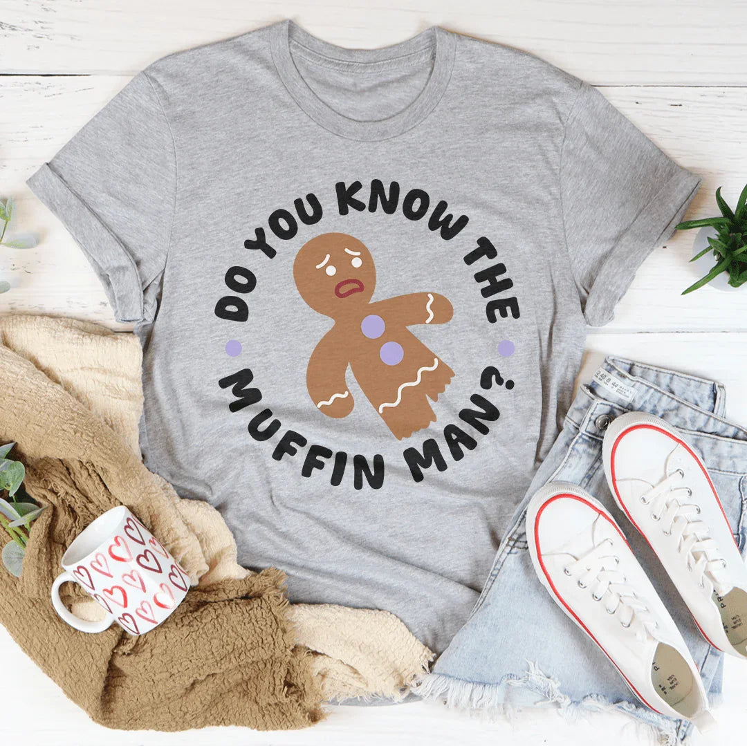 Shrek Movie Parody Top – "Do You Know The Muffin Man" Graphic T-Shirt