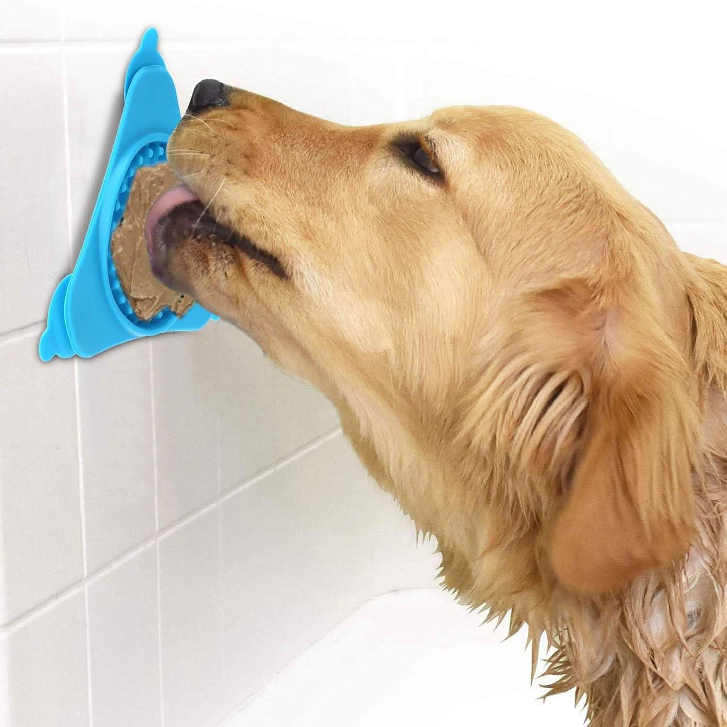 Almohadilla lamedora para perro para distraerle en la ducha