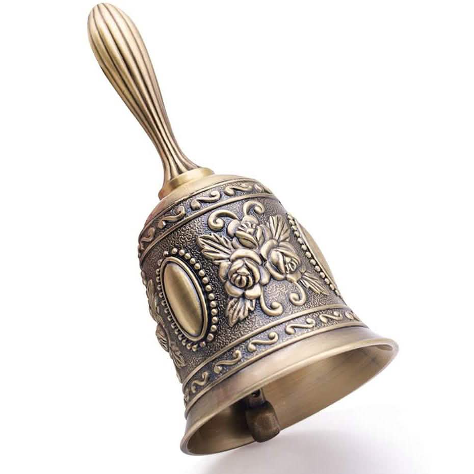 DomeStar Campana de mano Timbre de llamada Latón Campanas de boda
