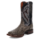 Dan Post Alamosa (Grey/Black)  - Men's Ostrich Skin Leather Cowboy Boots