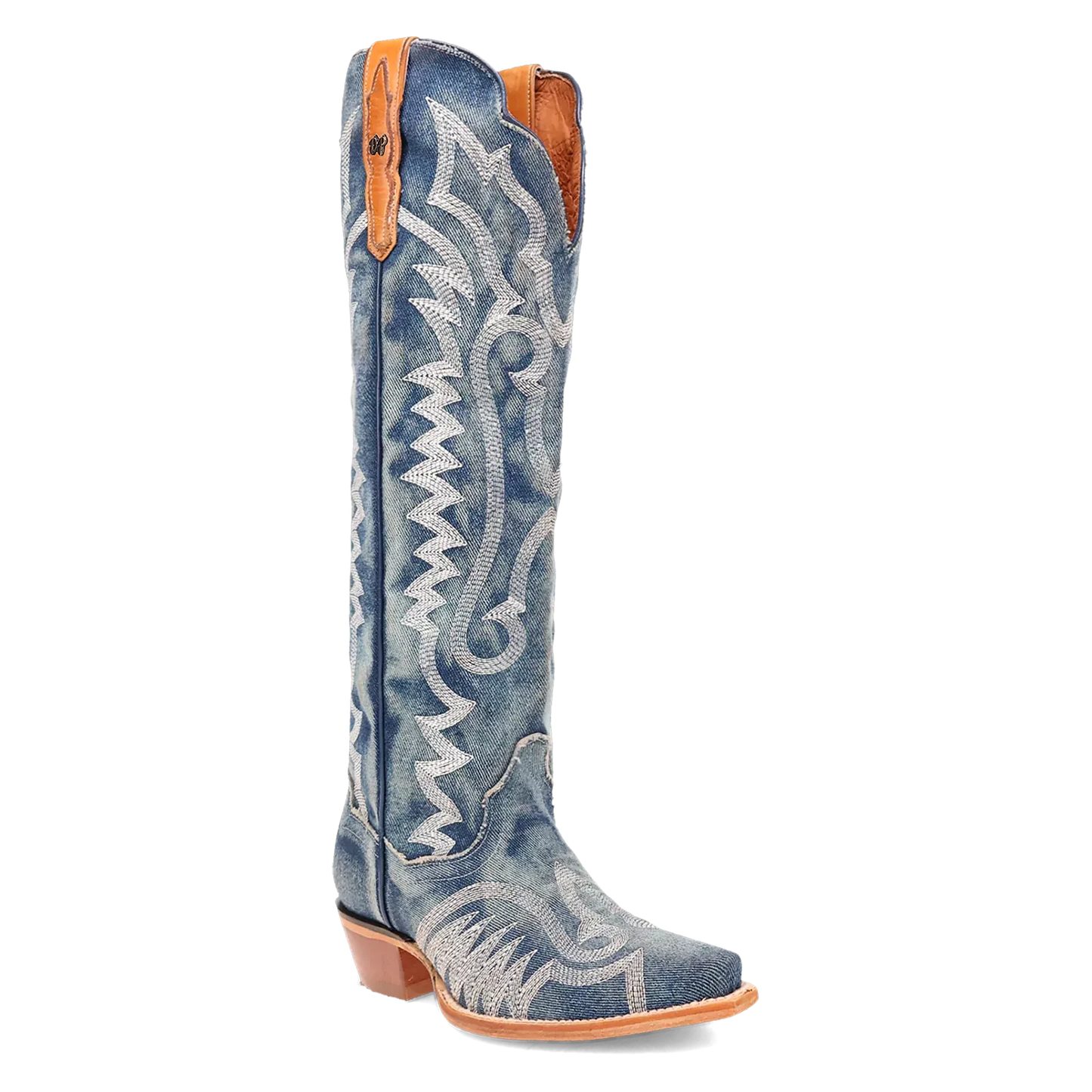 Botas vaqueras de mezclilla para mujer - Dan Post Denim Darlin'