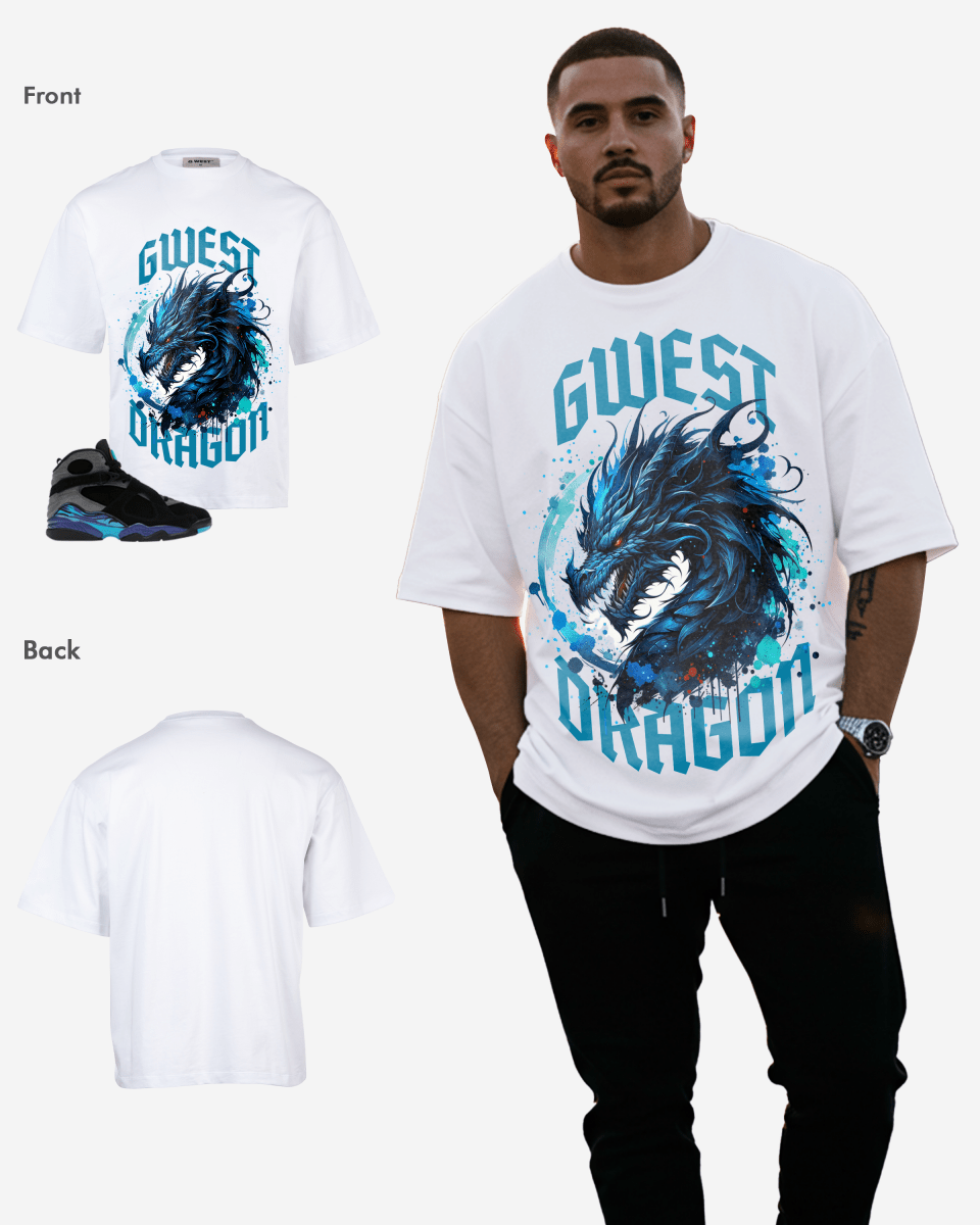 G West Dragon Oversized T-Shirt Mens