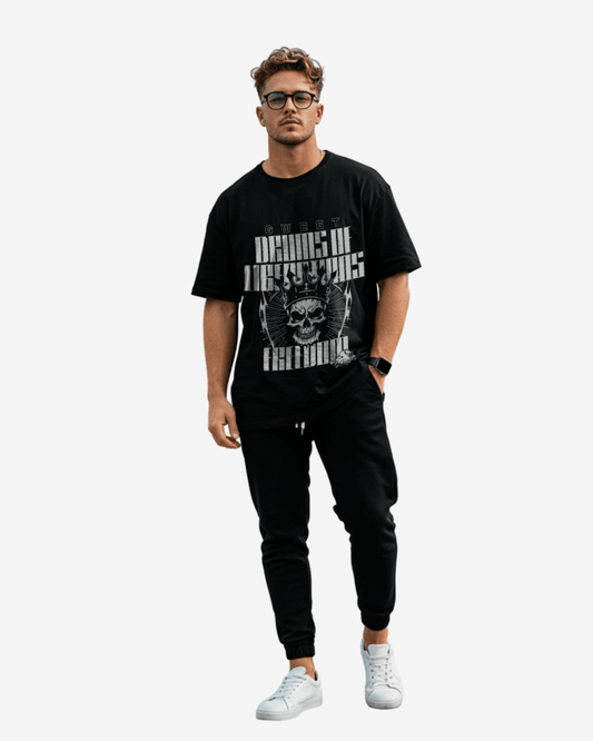 Camiseta extragrande G West Drums Of Liberations para hombre