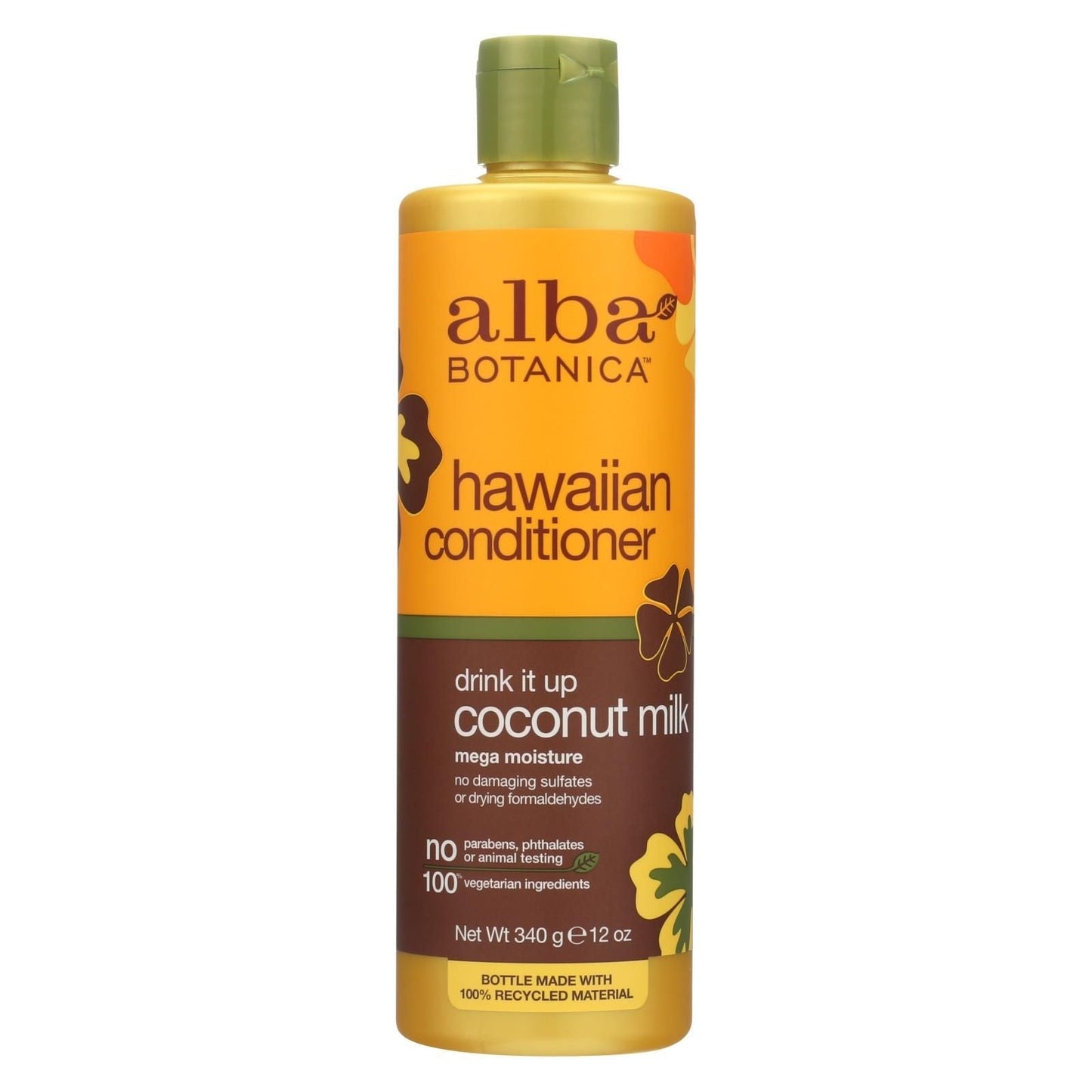 Alba Botanica - Acondicionador capilar hawaiano - Leche de coco - 355 ml