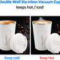 12 oz Stainless Steel Vacuum Insulated Tumbler - Coffee Travel Mug Spill Proof with Lid - T hermos Cup for Keep Hot/Ice Coffee; Tea and Beer