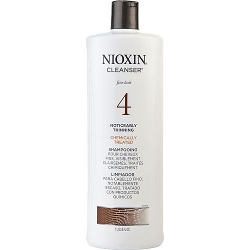 NIOXIN by Nioxin SISTEMA 4 LIMPIADOR PARA CABELLO FINO QUÍMICAMENTE TRATADO Y CON PÉRDIDA EVIDENTE SEGURO PARA EL COLOR 33.8 OZ (EL EMPAQUE PUEDE VARIAR)