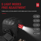 Mini Pocket LED Flashlight Clip On Rechargeable Torch Light Lamp Camping Hiking
