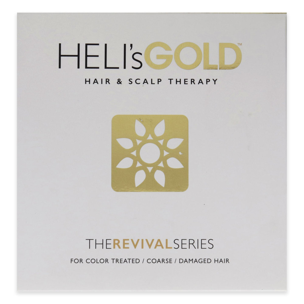 El kit de viaje Revival Series de Helis Gold unisex - 3 piezas: champú revitalizante de 3.3oz, mascarilla reestructurante de 3.3oz, crema Crystal de 1oz