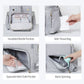 SUNVENO Mochila para pañales, bolso cambiador de bebé, bolsos de tweed para pañales de bebé, multifunción, impermeable para viajes