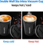 12 oz Stainless Steel Vacuum Insulated Tumbler - Coffee Travel Mug Spill Proof with Lid - T hermos Cup for Keep Hot/Ice Coffee; Tea and Beer