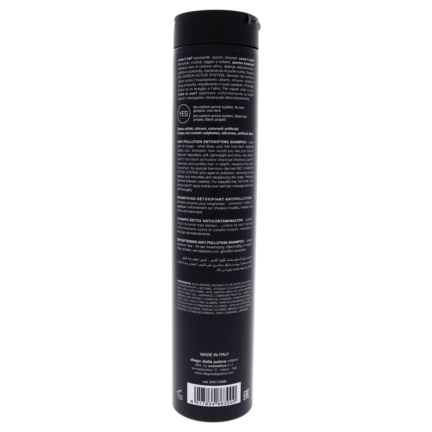 Carbone Shampoo de Diego Dalla Palma para Unisex - Champú de 8.5 oz