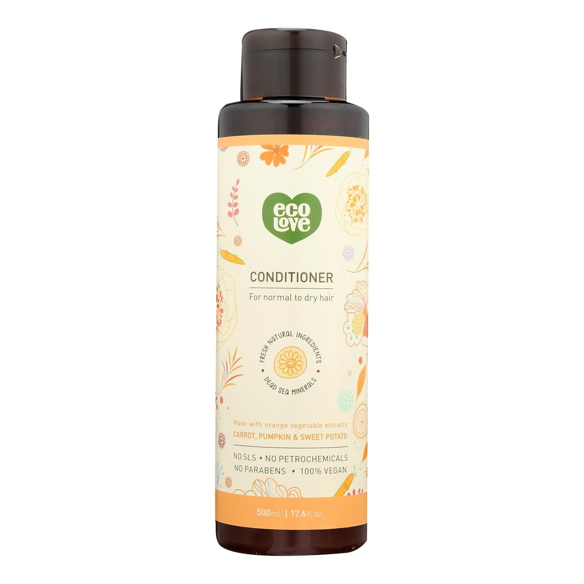 Ecolove - Acondicionador Naranja Veg Normal y Seco - 1 Unidad - 17.6 Fl oz