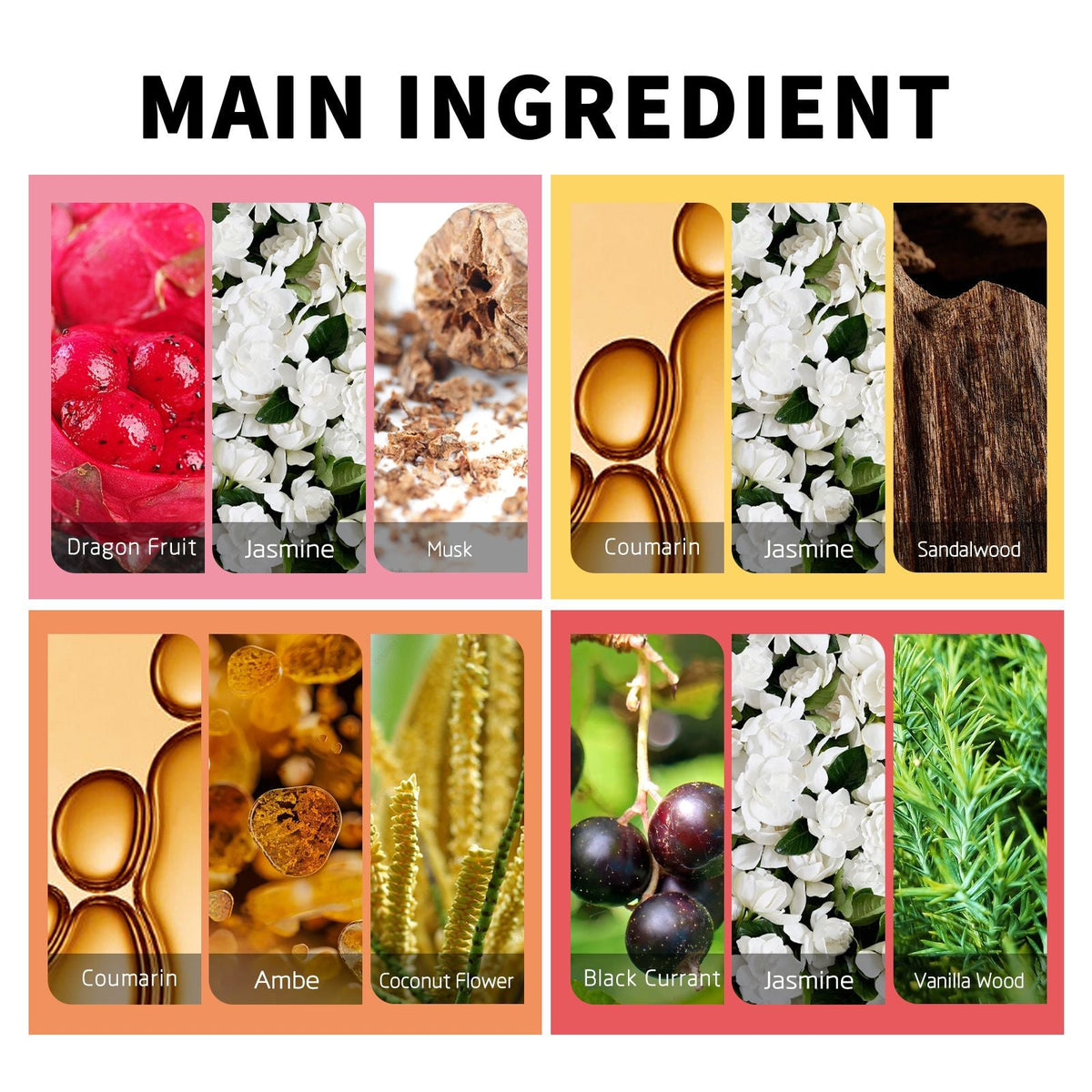 OUHOE Brasil Perfume (Rojo) Para Mujeres Citas Fresco Natural Duradero Fragancia Corporal Floral No Picante Spray de Perfume