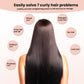 Alisador de Pelo Rose Smoothing de Hoegoa: Alisa el cabello sin apelmazar, repara el cabello seco y las puntas abiertas, e hidrata ligeramente.