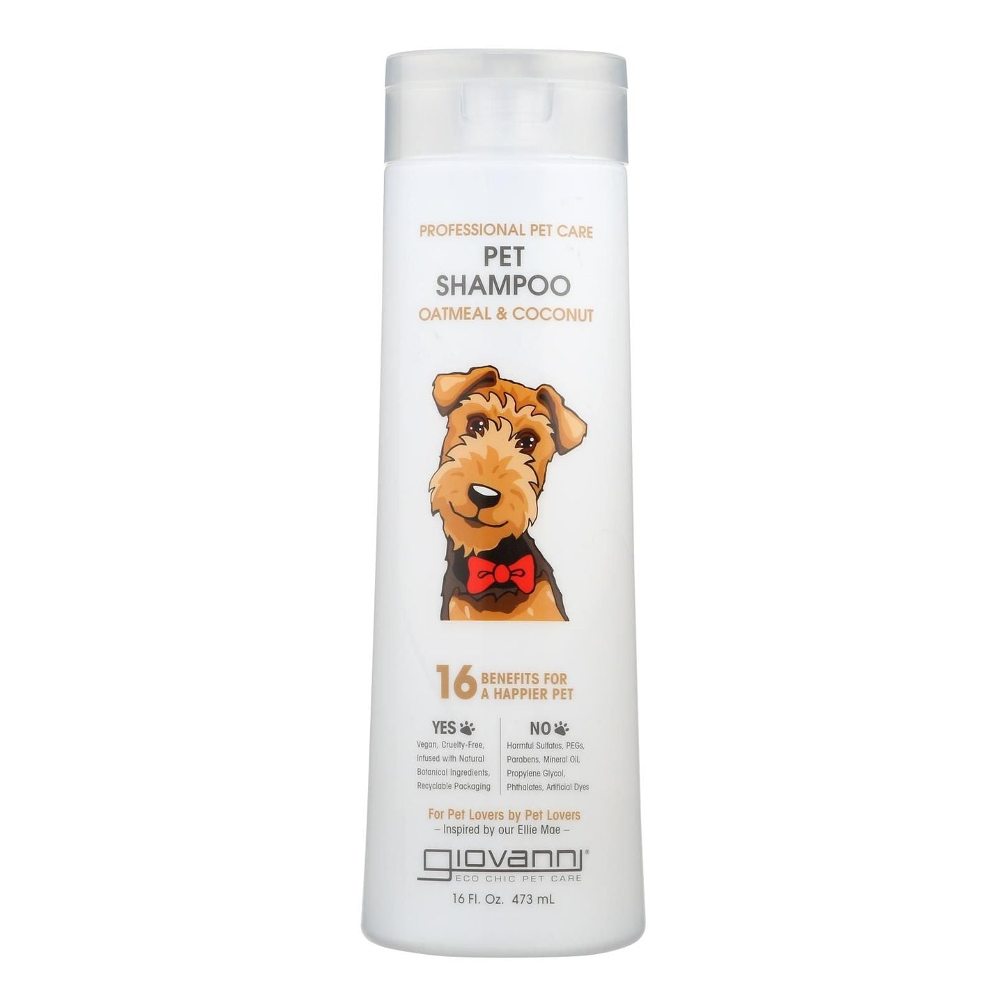 Giovanni Hair Care Products - Champú para mascotas de avena y coco - 1 unidad - 16 oz