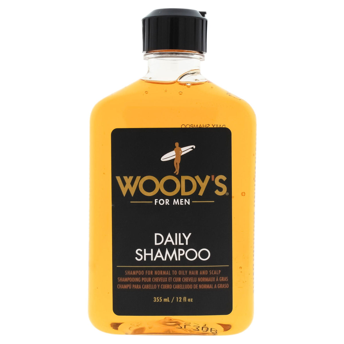 Champú Diario de Woodys para Hombres - Champú de 12 oz