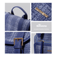 SUNVENO Mochila para pañales, bolso cambiador de bebé, bolsos de tweed para pañales de bebé, multifunción, impermeable para viajes