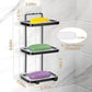 Soap Dish Soap Bar Holder Square Soap Rack Wall Mounted S Bar Shower Bathroom Self with 2 Hooks
