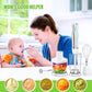 Hand Blender;  5 in 1 Multi-Purpose Immersion Blender set;  1100 watts 12 Adjustable Speed Stick Blender;  600ml Beaker;  500ml Food Processor Container;  Egg Whisk;  Milk Frother Attachments;  White