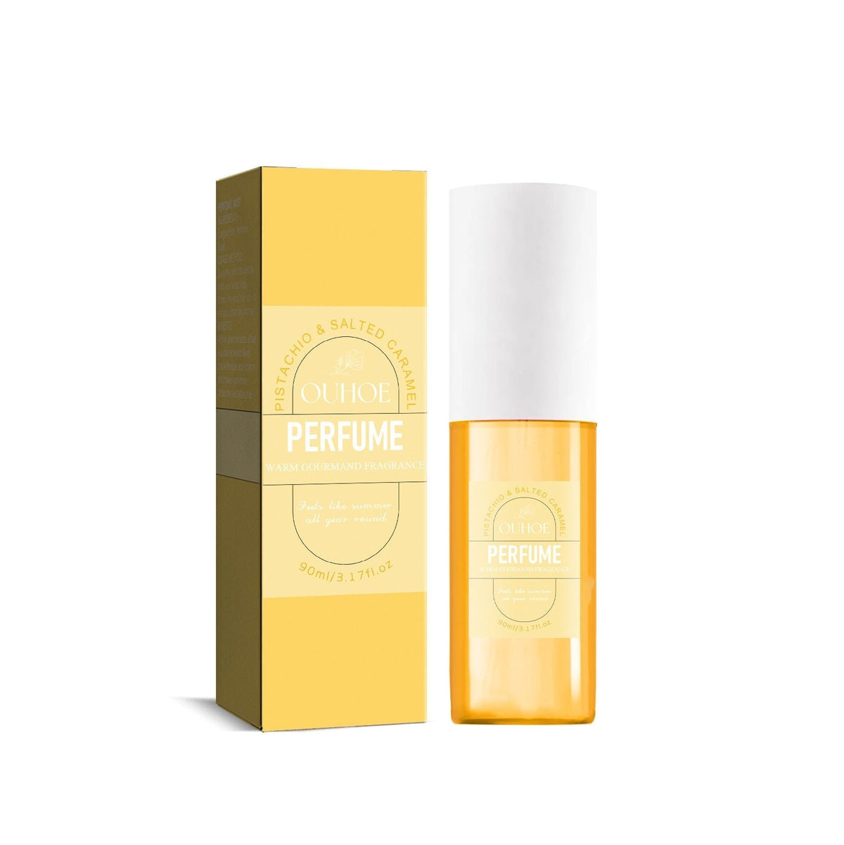OUHOE Brasil Eau de Parfum (Amarillo) Para Mujer Citas Fresco Natural Fragancia Duradera Perfume Corporal Floral No Picante en Aerosol