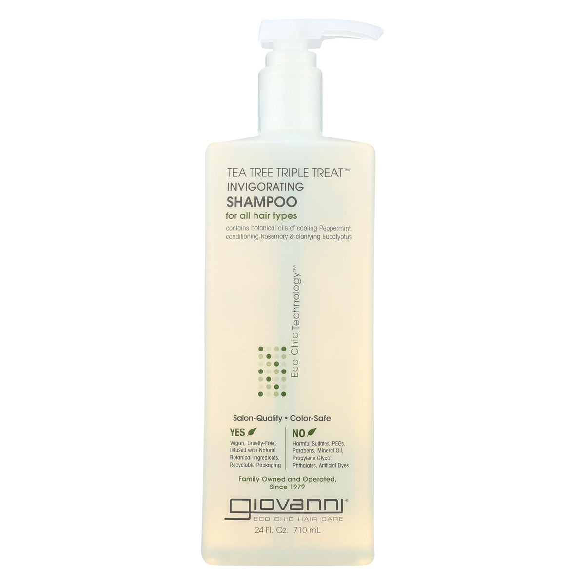 Productos para el cuidado capilar Giovanni - Champú revitalizante de árbol de té - 710 ml