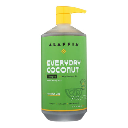 Alaffia - Champú de uso diario - Coco-Lima - 32 Fl Oz.