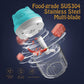1pc 250ml/8.45oz Mini Electric Food Chopper Food Processor For Onion Chili Herb Garlic Small Cordless Veggie Fruit Blender