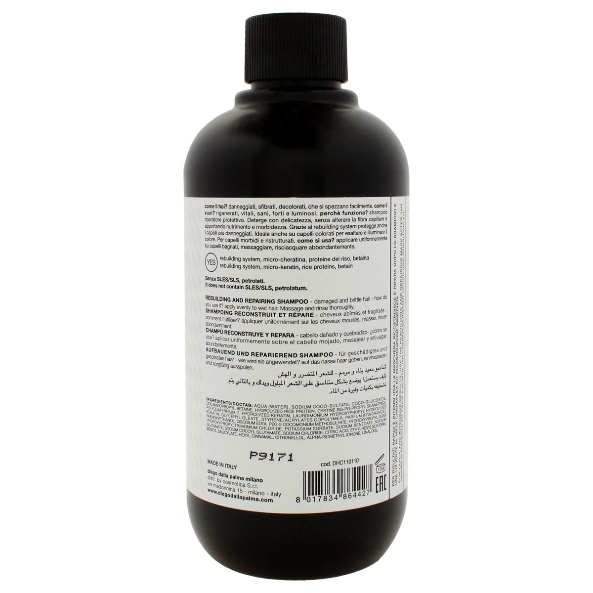Champú Cheraplex Rebuilding and Repairing de Diego Dalla Palma para Unisex - Champú de 8.5 oz