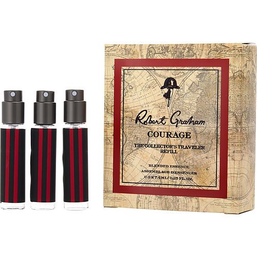 ROBERT GRAHAM COURAGE de Robert Graham SPRAY RECARGABLE DE ESENCIA MEZCLADA DE VIAJE 0.25 OZ X 3