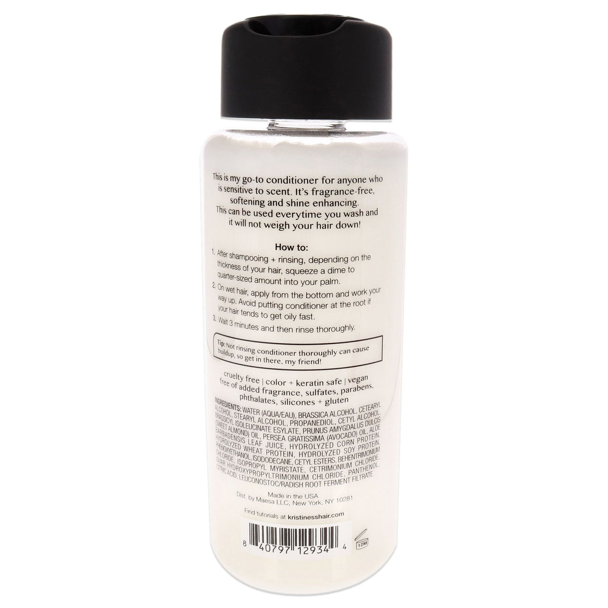 Acondicionador para mejorar el brillo sin fragancia de Kristin Ess para unisex - Acondicionador de 10 oz