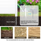 Valla para Aire Acondicionado, Panel de Vinilo Blanco para Valla de Privacidad de Cubos de Basura para Exterior, Cerramiento para Equipos de Piscina Exterior con Estacas Metálicas, (Paquete de 2)