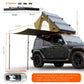 Explorer Plus Tienda de Techo Rígida con Toldo Lateral, Salida de Aire Acondicionado con Soporte, Portaequipajes y Cortina de Lluvia de Malla Reemplazable, Tienda para Caja de Camioneta para Camping, Tienda de Techo para SUV con Apertura Automática