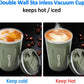 12 oz Stainless Steel Vacuum Insulated Tumbler - Coffee Travel Mug Spill Proof with Lid - T hermos Cup for Keep Hot/Ice Coffee; Tea and Beer