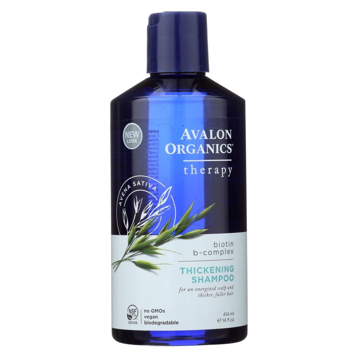 Avalon Organics Champú Espesante Terapia de Biotina y Complejo B - 14 Fl Oz