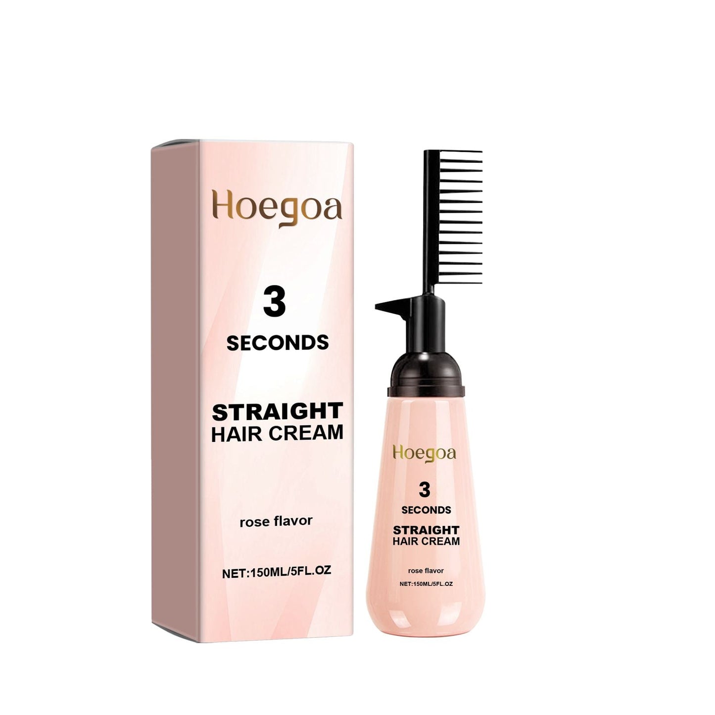 Alisador de Pelo Rose Smoothing de Hoegoa: Alisa el cabello sin apelmazar, repara el cabello seco y las puntas abiertas, e hidrata ligeramente.