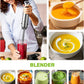 KOIOS Immersion Hand Blender, 5-in-1 Hand Blender with Entire Stainless Steel Blender Shaft, Full Copper Motor, Built in 12 Speed Turbo Stick Blender, Handheld blender for Baby food, Smoothies, Soups